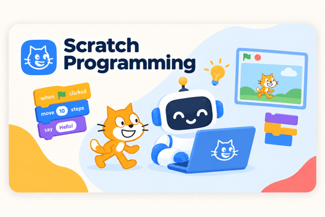 Scratch Programming curriculum illustration