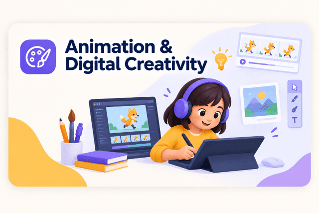 Animation and Digital Creative curriculum illustration